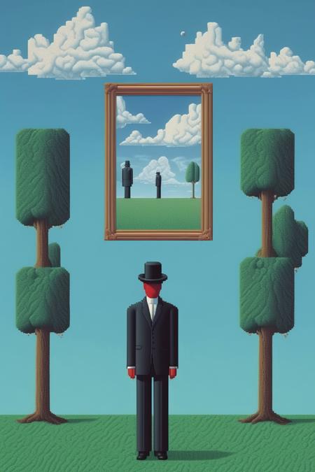 00302-3435465713-_lora_Rene Magritte Style_1_Rene Magritte Style - Magritte-esque scenes rendered in pixelated 16-bit video game aesthetics, with.png